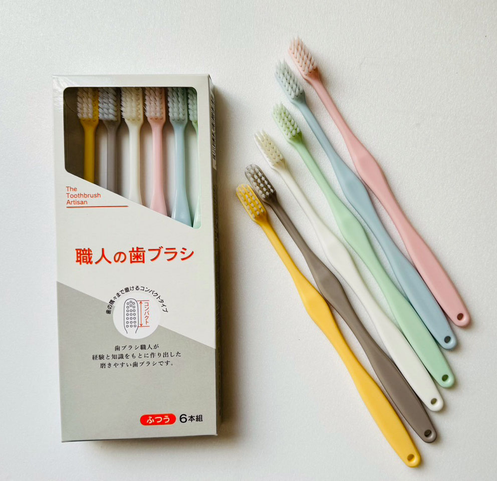 日本職人牙刷(窄頭)六入/組