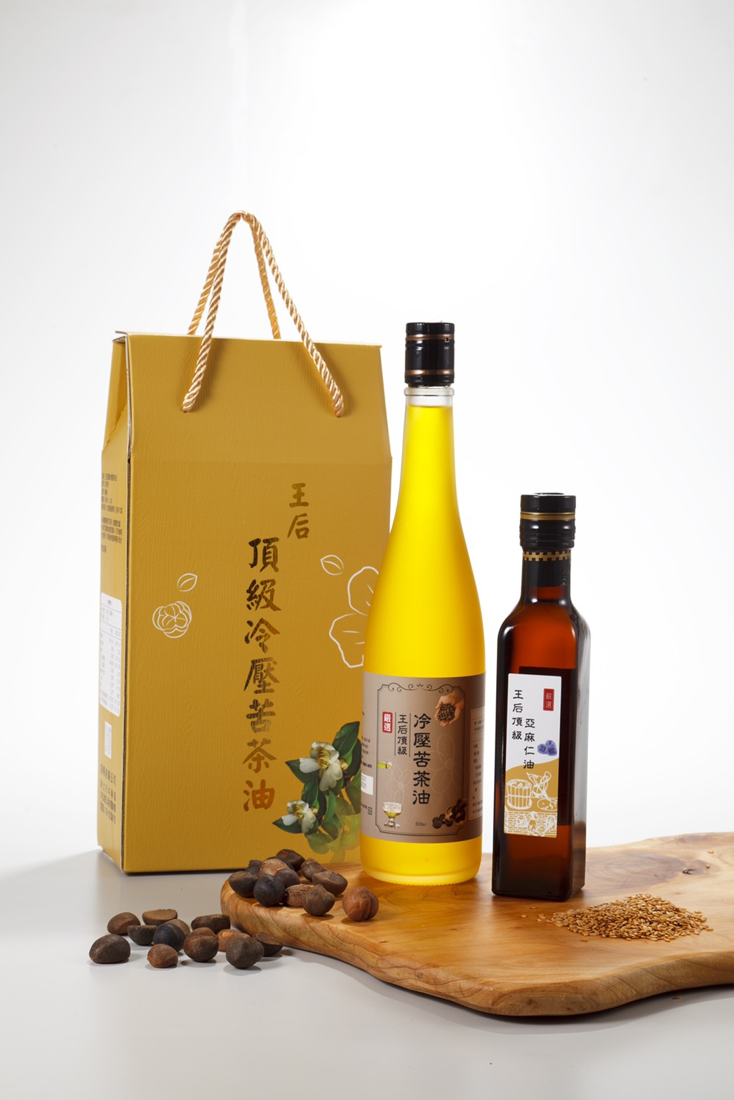 【王后】苦茶油+亞麻仁油禮盒