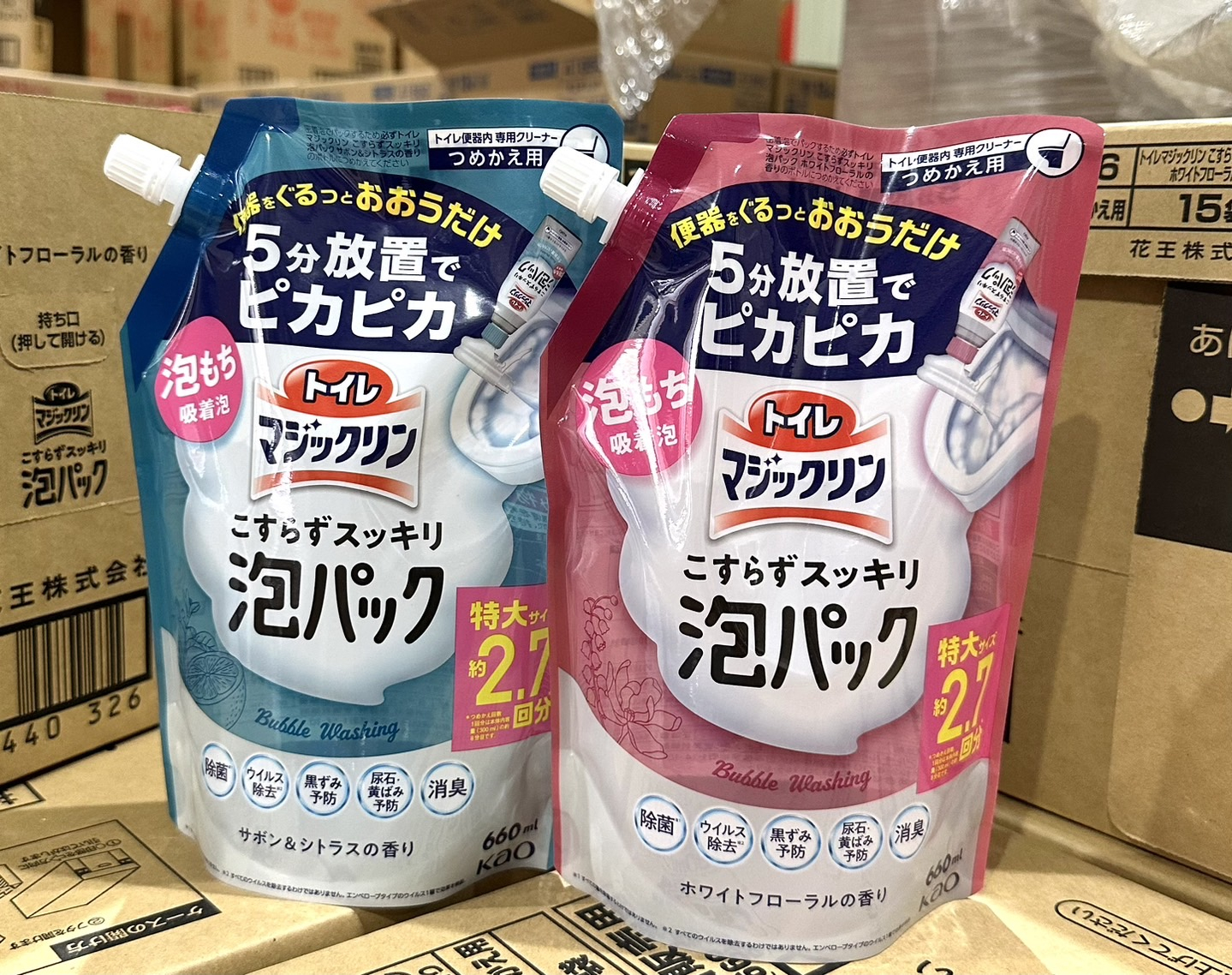 日本Kao魔術馬桶強力泡沫清潔劑補充包660ml