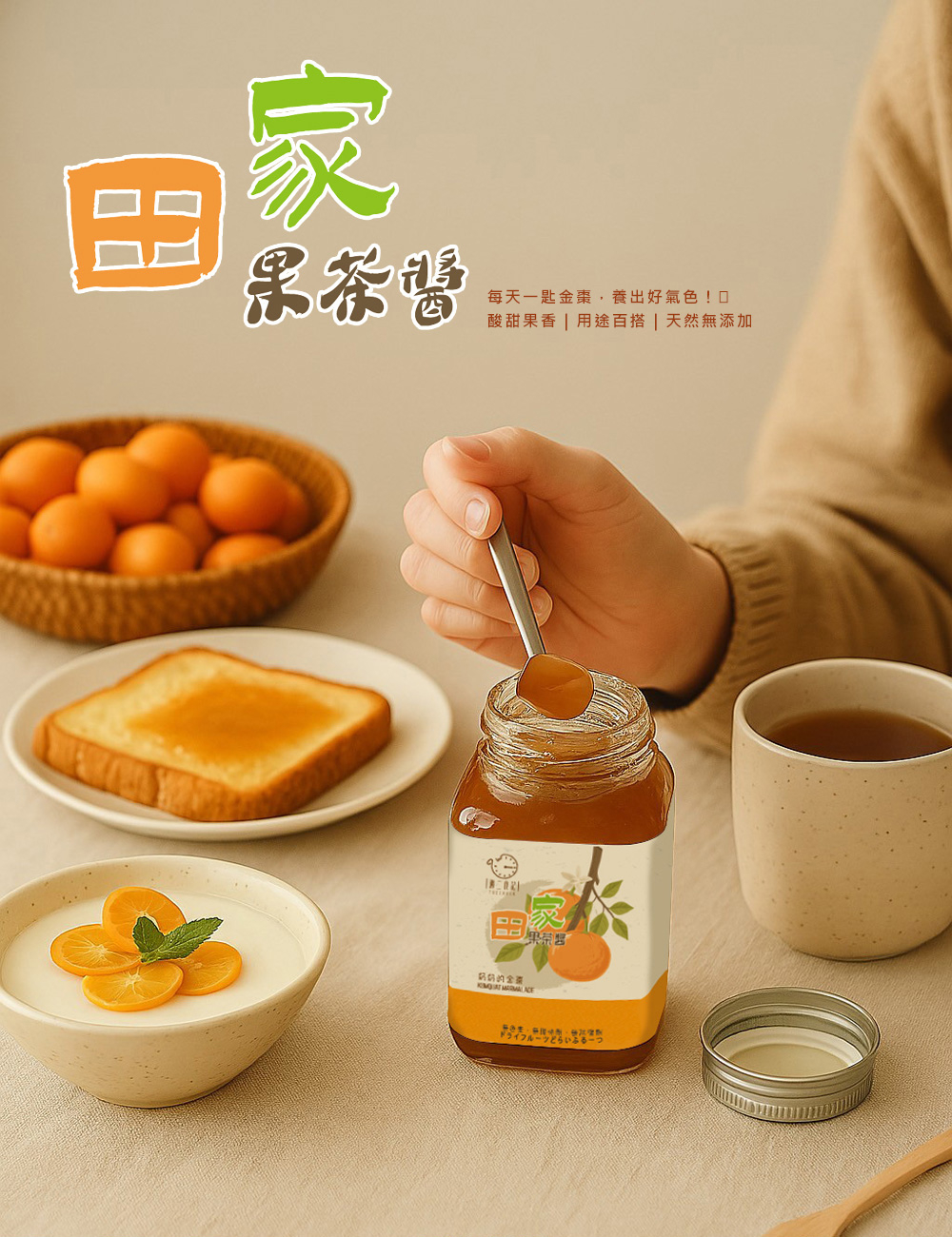週二食記 田家果茶醬 240g