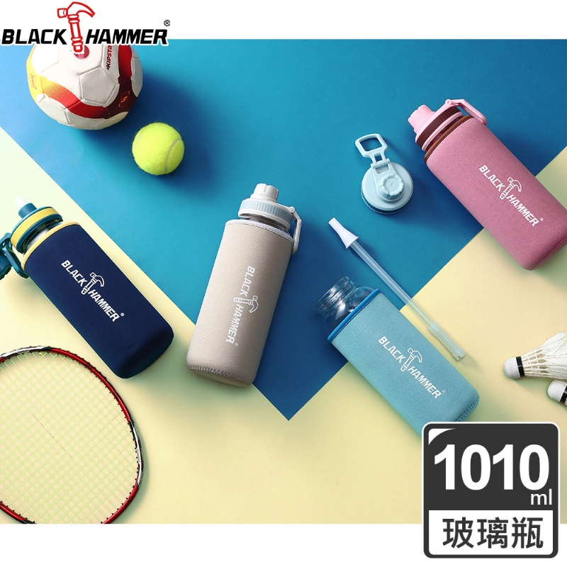 【義大利 BLACK HAMMER】耐熱玻璃水瓶1010ml